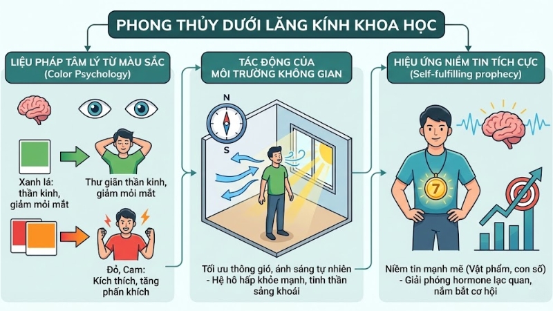 Phong thủy dưới lăng k&iacute;nh khoa học