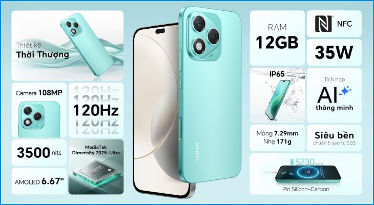 Honor có nhiều lựa chọn từ phổ thông đến cao cấp