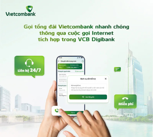 Liên hệ qua ứng dụng VCB Digibank