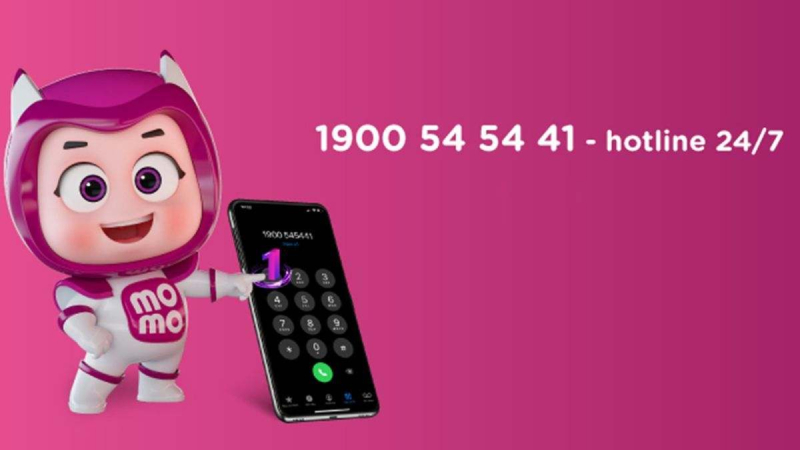 Momo CHỈ sử dụng duy nhất số hotline 1900 545441.