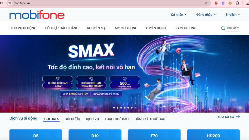 Để được hỗ trợ từ MobiFone bạn có thể liên hệ qua Website chính thức