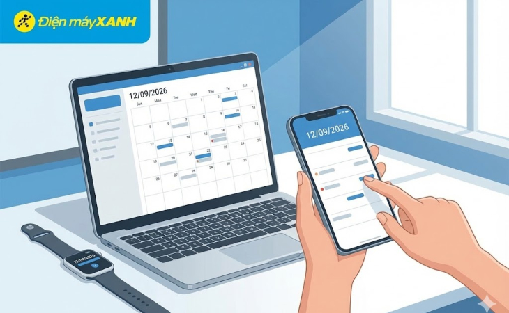 Dễ dàng xem lịch chính xác với các thiết bị công nghệ