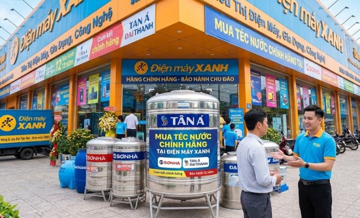 Mua téc nước (bồn nước) chính hãng tại chúng tôi