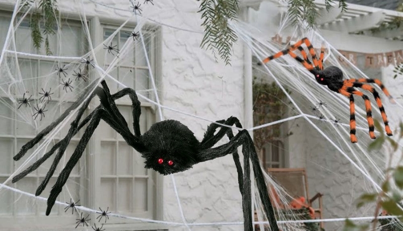 Mạng nhện giả là đồ trang trái Halloween được yêu thích Mạng nhện giả là đồ trang trái Halloween được yêu thích