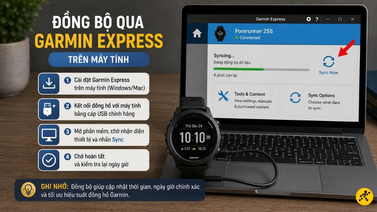 Dùng phần mềm Garmin Express trên máy tính Dùng phần mềm Garmin Express trên máy tính