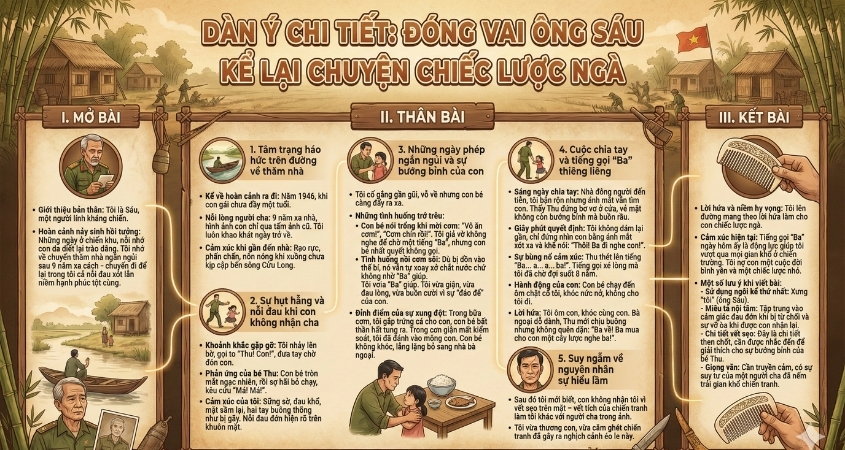 Đóng vai ông Sáu kể lại chuyện Chiếc lược Ngà