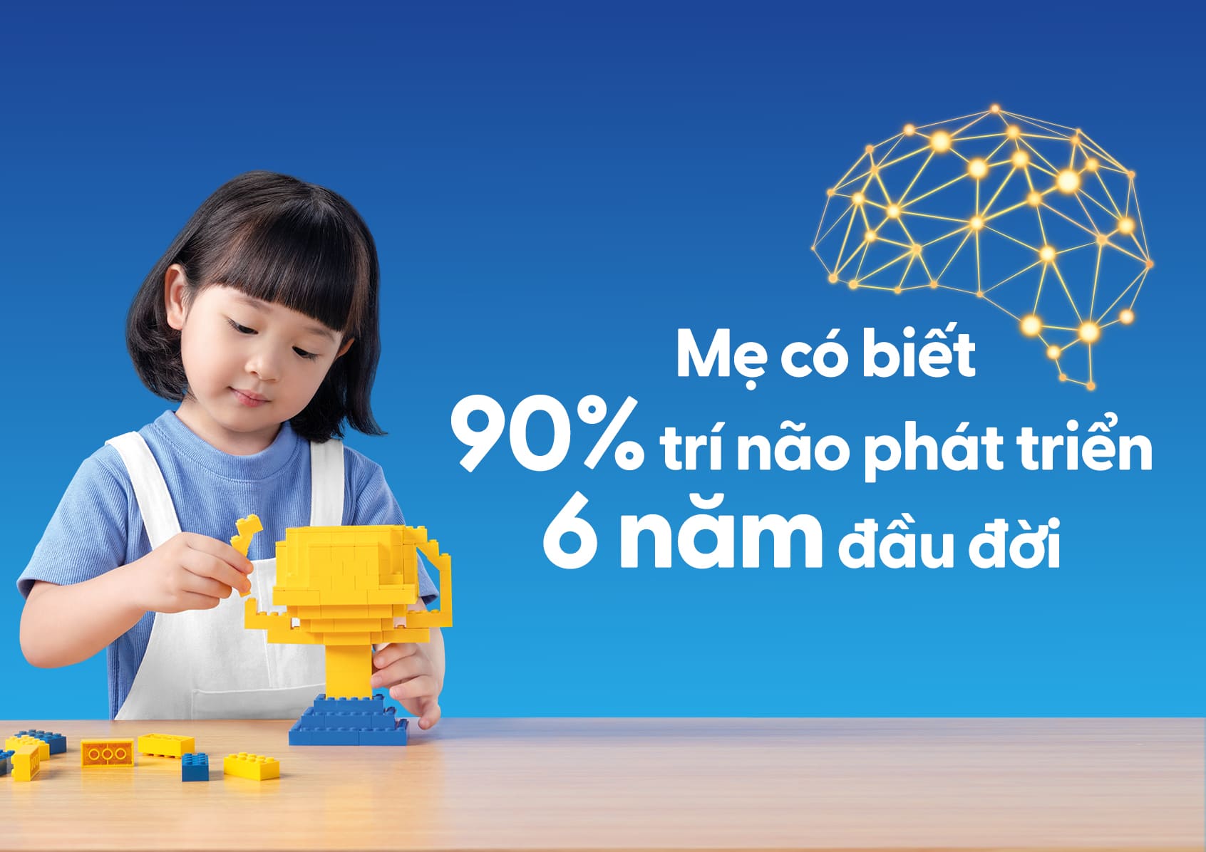 Não bộ của trẻ hoàn thiện 90% trong 6 năm đầu đời