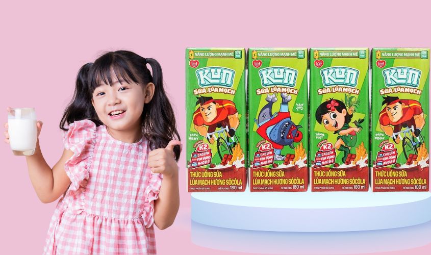 Thùng 48 hộp thức uống lúa mạch socola LiF Kun 180 ml (từ 2 tuổi) - Giao bao bì ngẫu nhiên