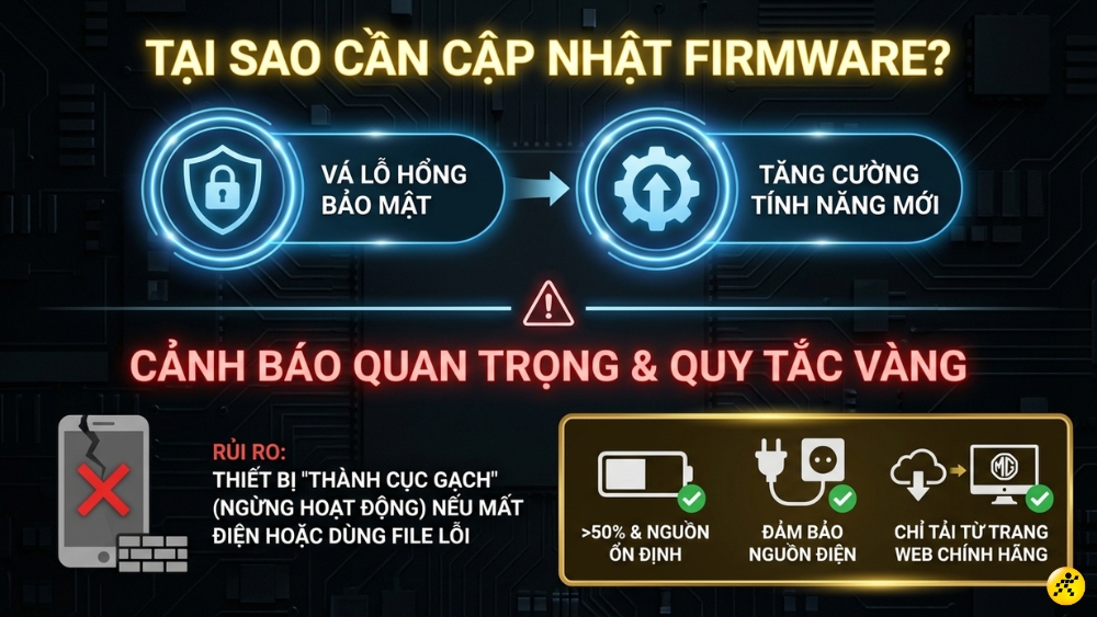L&yacute; do cần cập nhật Firmware 