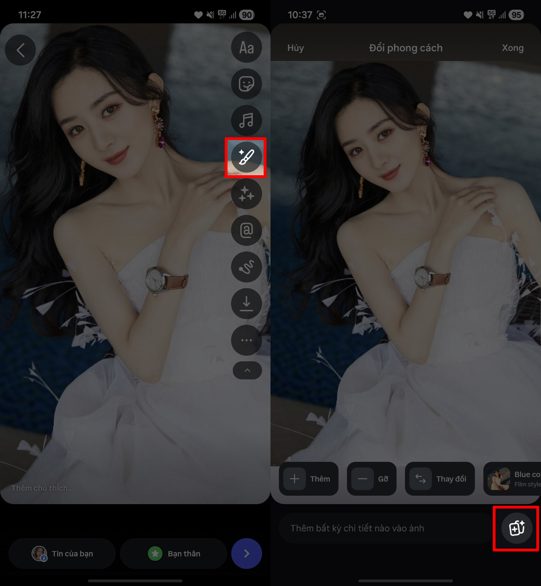 Cách chỉnh ảnh hiệu ứng Flash trên Instagram