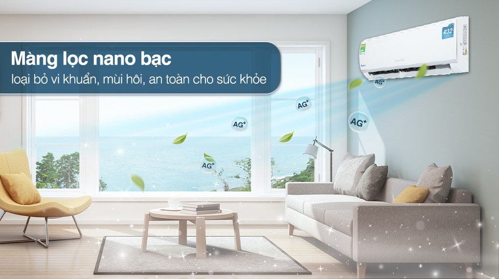 Máy lạnh Funiki 18000 BTU HIC18TMU.ST3 công nghệ lưới lọc Nano Ag và tự làm sạch Active Clean Máy lạnh Funiki 18000 BTU HIC18TMU.ST3 công nghệ lưới lọc Nano Ag và tự làm sạch Active Clean