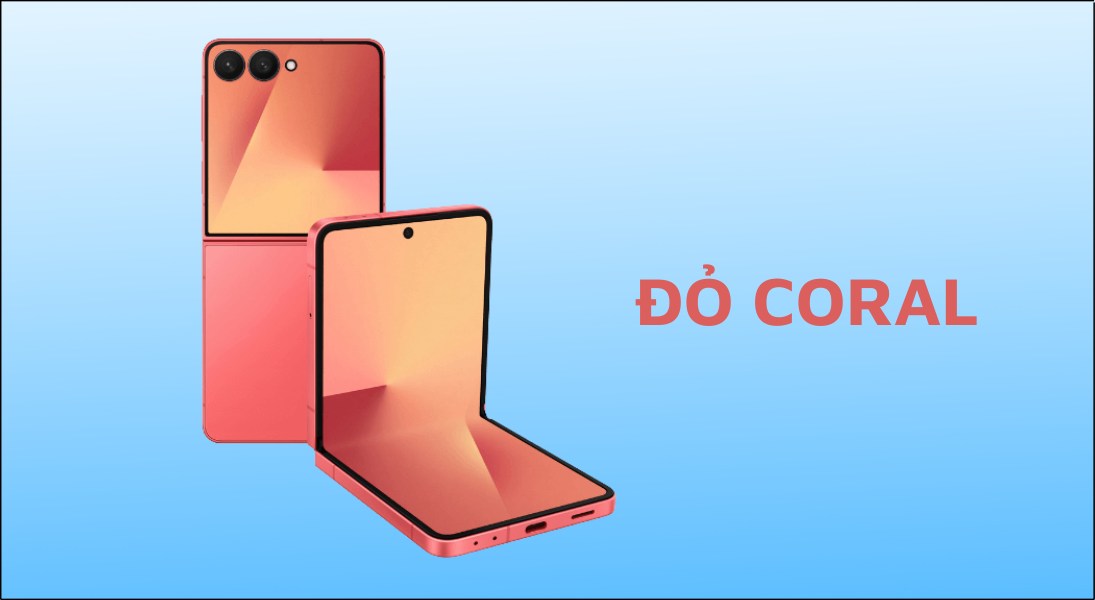 Samsung Galaxy Z Flip 7 màu Đỏ Coral là điểm nhấn nổi bật nhất trong bảng màu