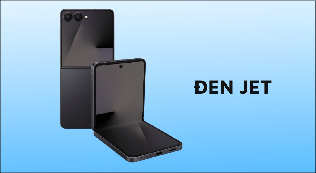 Galaxy Z Flip 7 màu Đen Jet là lựa chọn kinh điển dành cho người yêu thích sự đơn giản, thanh lịch