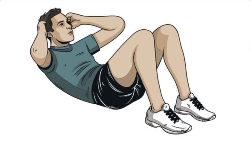 Gập bụng đúng kỹ thuật và hít thở đúng cách giúp gia tăng hiệu quả của bài tập