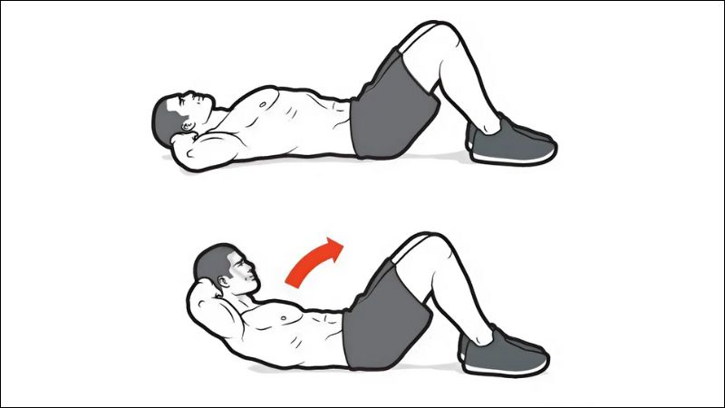 Gập bụng giúp tăng thể tích cơ hoành, cải thiện khả năng hô hấp