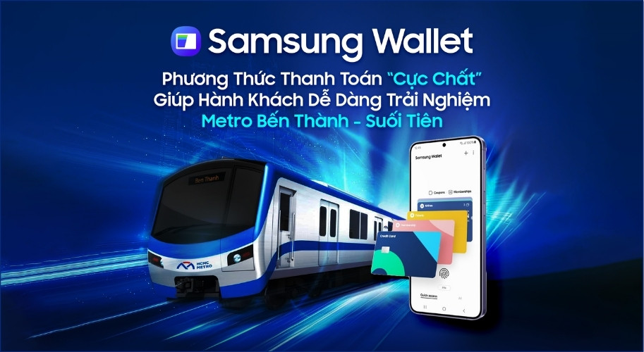 Thanh toán vé metro bằng Samsung Pay