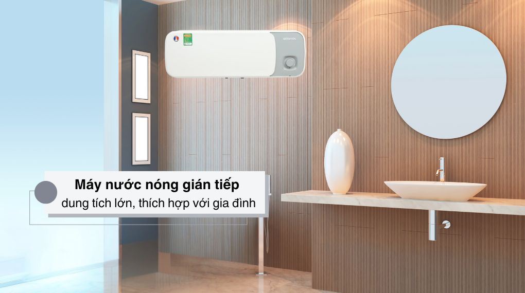 Cấu tạo lòng bình tráng men kim cương của máy nước nóng gián tiếp Atlantic 30 lít 2500W ESA PRO 833060 SWH 30H M-15