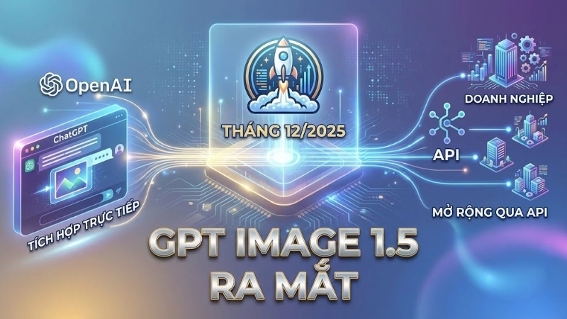 GPT Image 1.5 được OpenAI c&ocirc;ng bố v&agrave; ra mắt v&agrave;o th&aacute;ng 12/2025