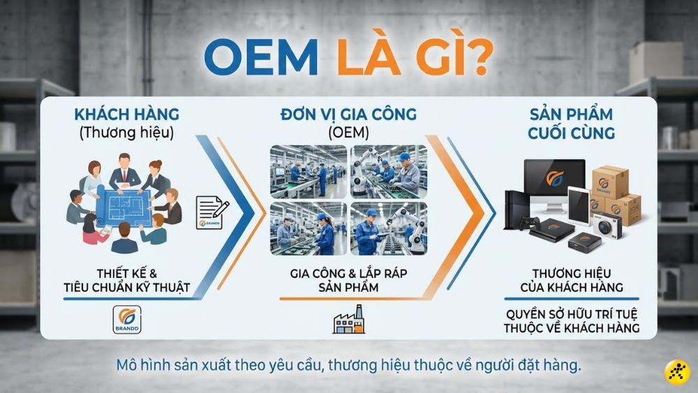 OEM l&agrave; nh&agrave; sản xuất thiết bị gốc
