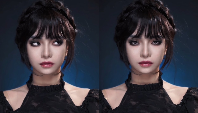 Hóa trang Halloween thanh Wednesday lấy cảm hứng từ gia đình Addams Hóa trang Halloween thanh Wednesday