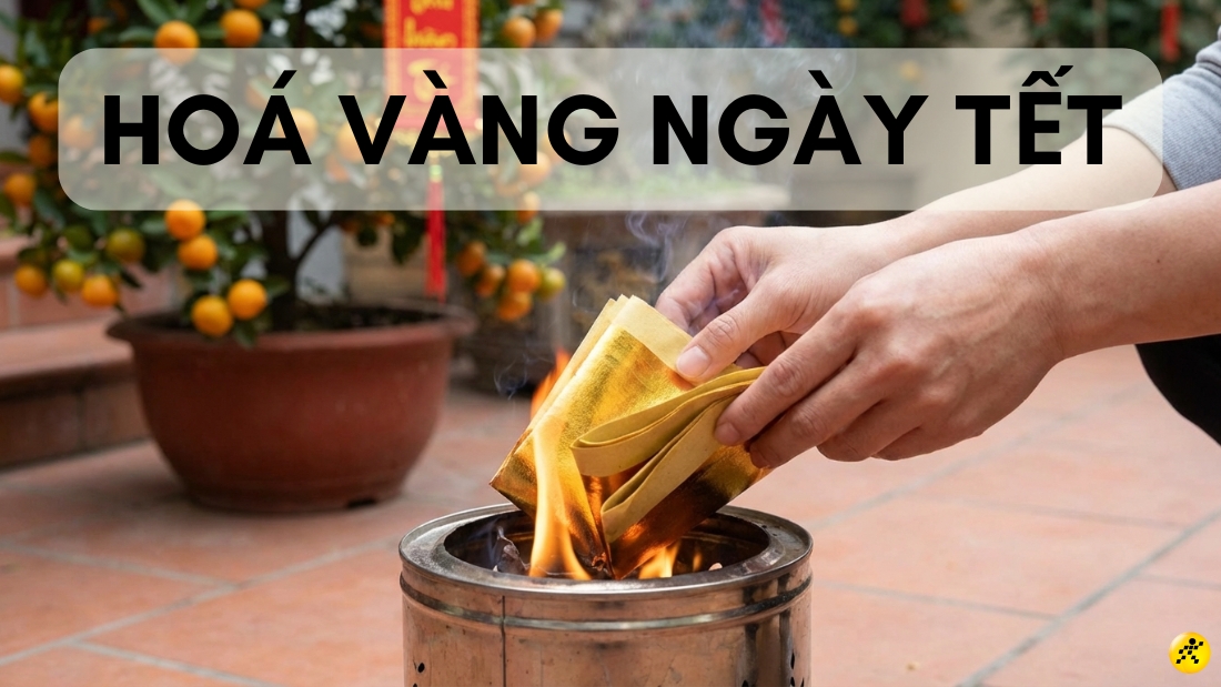 Hóa vàng là nghi lễ đốt hương vàng, tiền bạc Hóa vàng là nghi lễ đốt hương vàng, tiền bạc