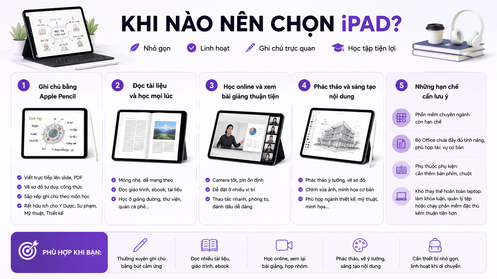 Nhu cầu sử dụng iPad khi học đại học Nhu cầu sử dụng iPad khi học đại học