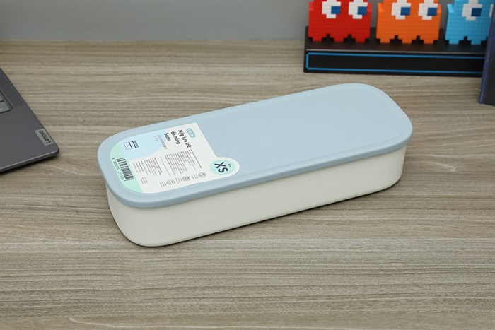 Hộp nhựa Inochi Sano size XS màu xanh nhạt, thiết kế nhỏ gọn dùng đựng đồ cá nhân