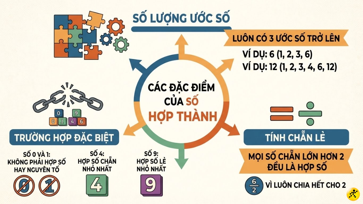 Đặc điểm của hợp số