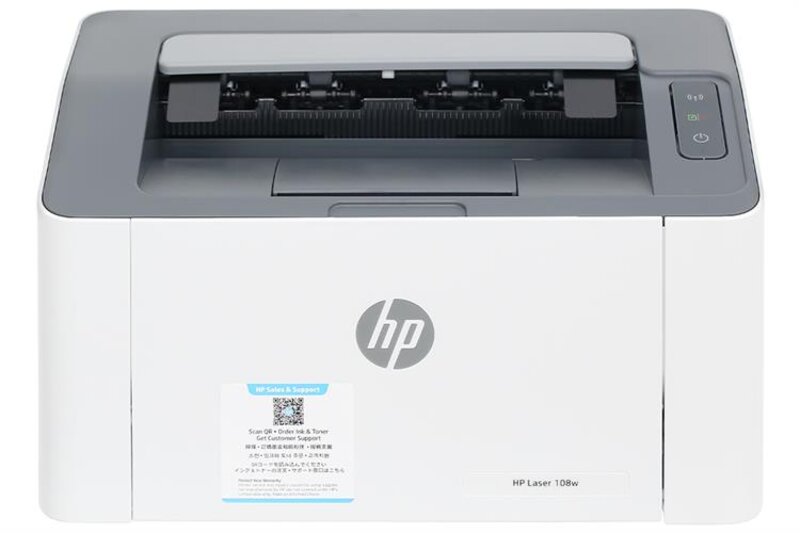 Máy in laser trắng đen đơn năng HP 108w bền như HP 108a nhưng thêm Wi-Fi, nhóm ở ghép mỗi người in thẳng từ máy của mình Máy in laser trắng đen đơn năng HP 108w