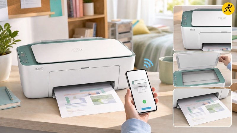 Máy in phun màu đa năng HP DeskJet Ink Advantage 2989 Wifi có Wi-Fi ở mức dưới 2 triệu, cả phòng trọ in chung từ điện thoại lẫn laptop Máy in phun màu đa năng HP DeskJet Ink Advantage 2989 Wifi