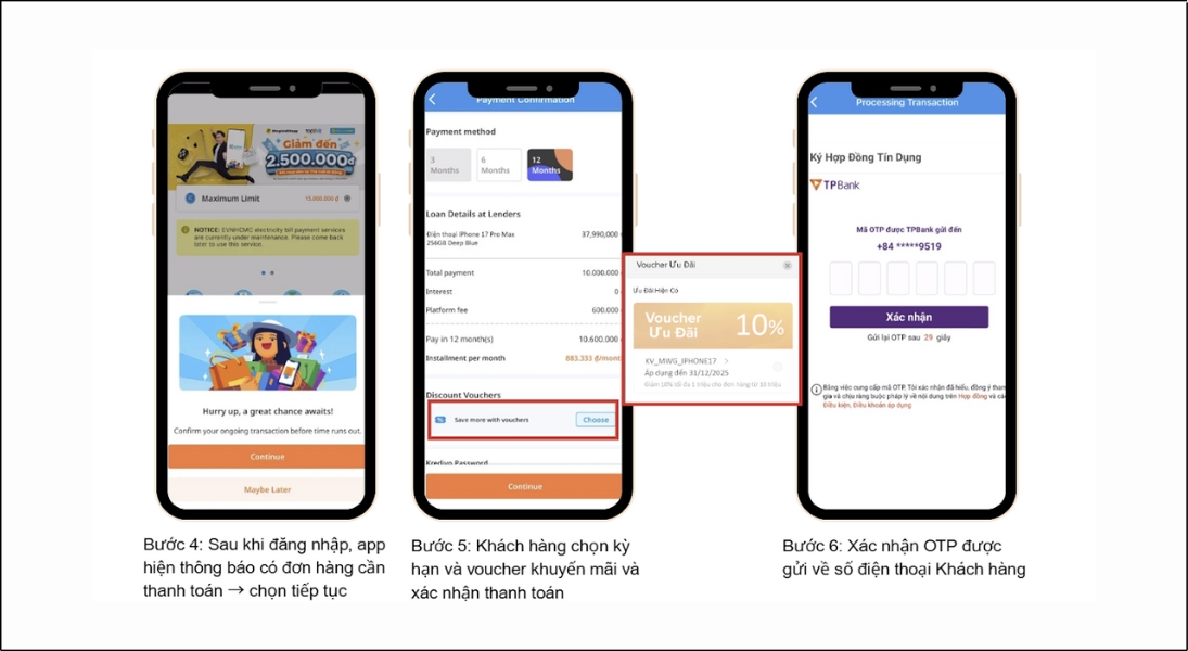 Hướng dẫn thanh toán khuyến mãi ví Krevido