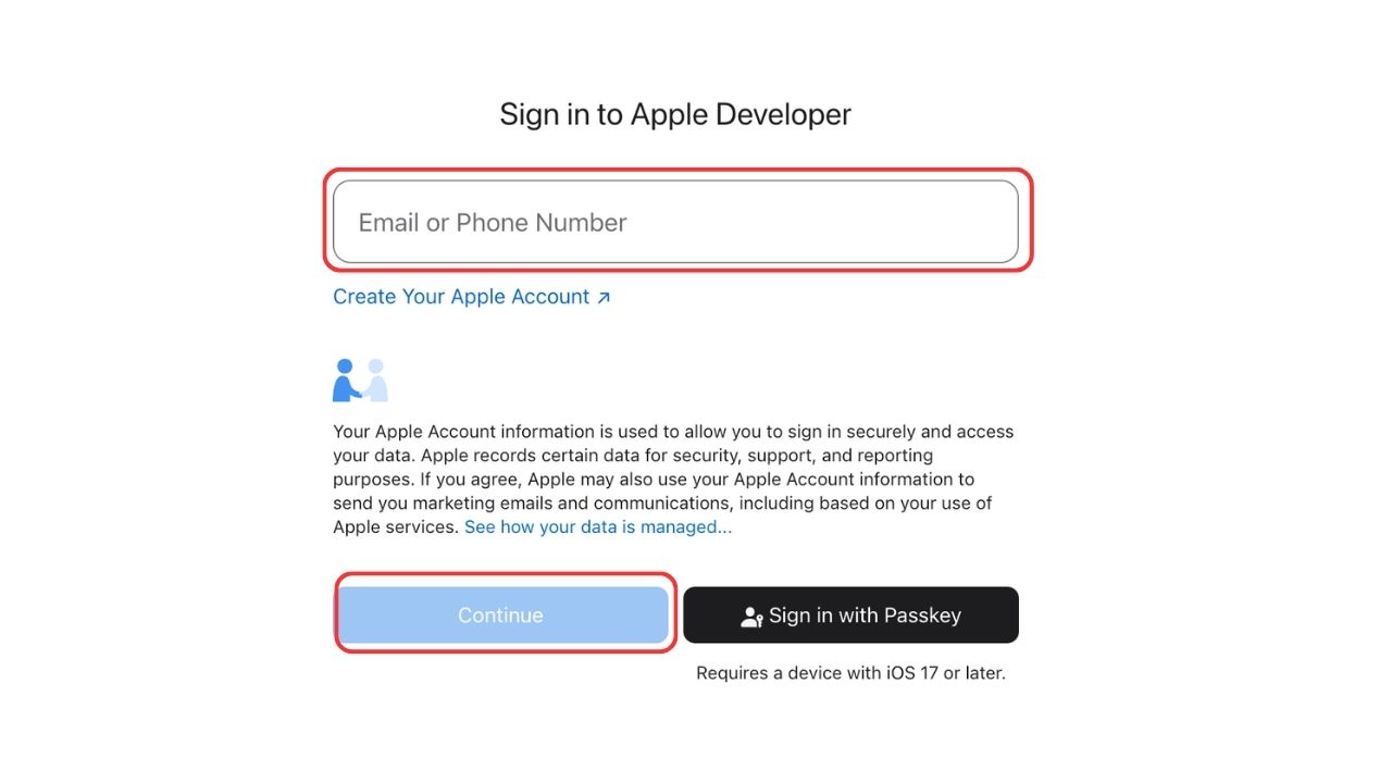 Đăng nhập bằng tài khoản Apple Đăng nhập bằng tài khoản Apple