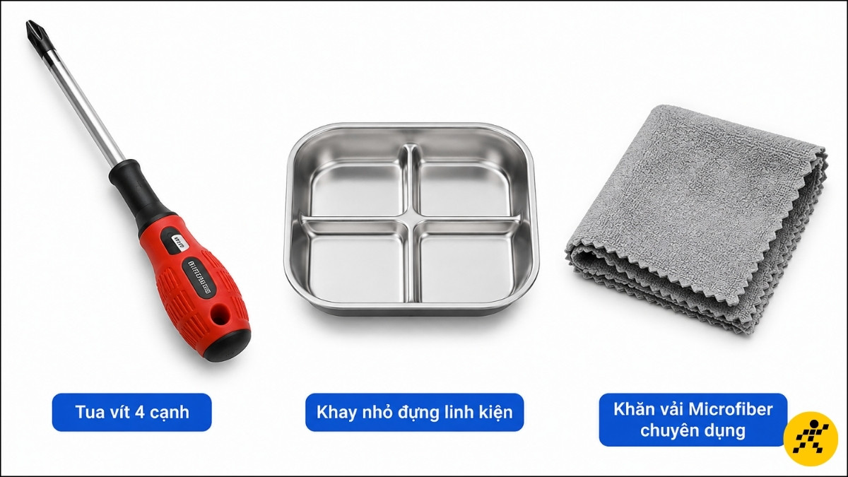 Chuẩn bị dụng cụ kỹ thuật cần thiết Chuẩn bị dụng cụ kỹ thuật cần thiết