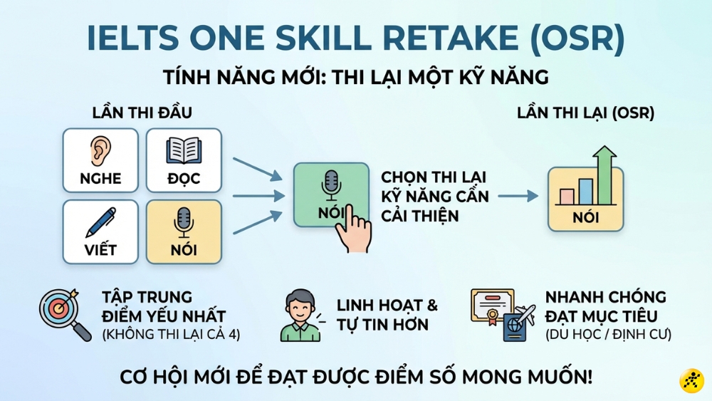 IELTS One Skill Retake (OSR)