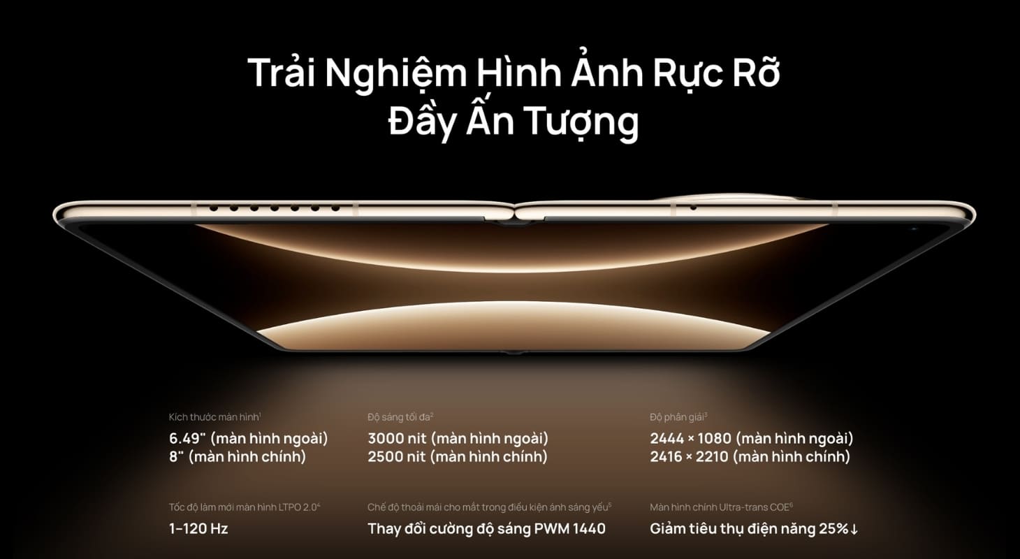 HUAWEI Mate X7 sở hữu màn hình chính rộng 8 inch, hiển thị sắc nét HUAWEI Mate X7 sở hữu màn hình chính rộng 8 inch, hiển thị sắc nét