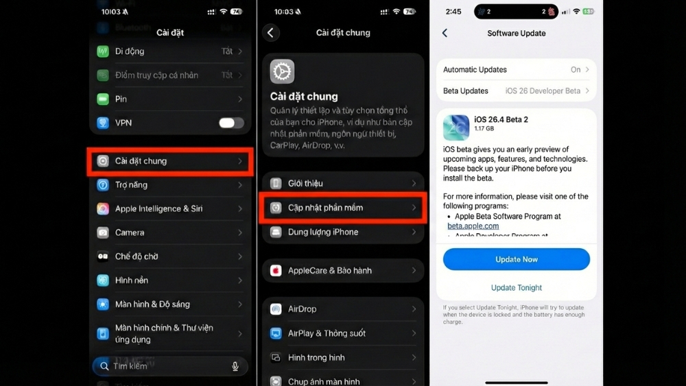 Cách cập nhật iOS 26.4 Beta 2 Cách cập nhật iOS 26.4 Beta 2