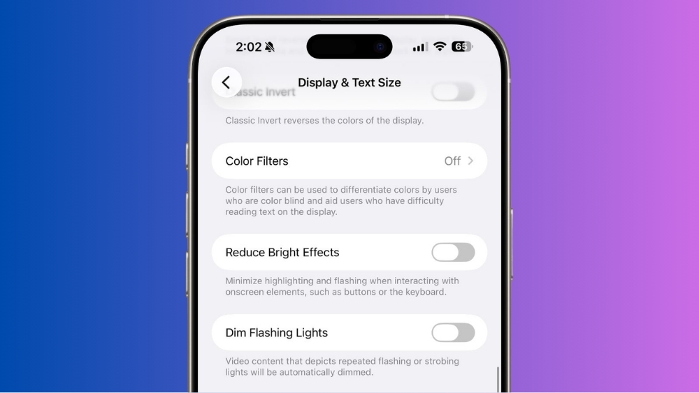 Giảm hiệu ứng s&aacute;ng