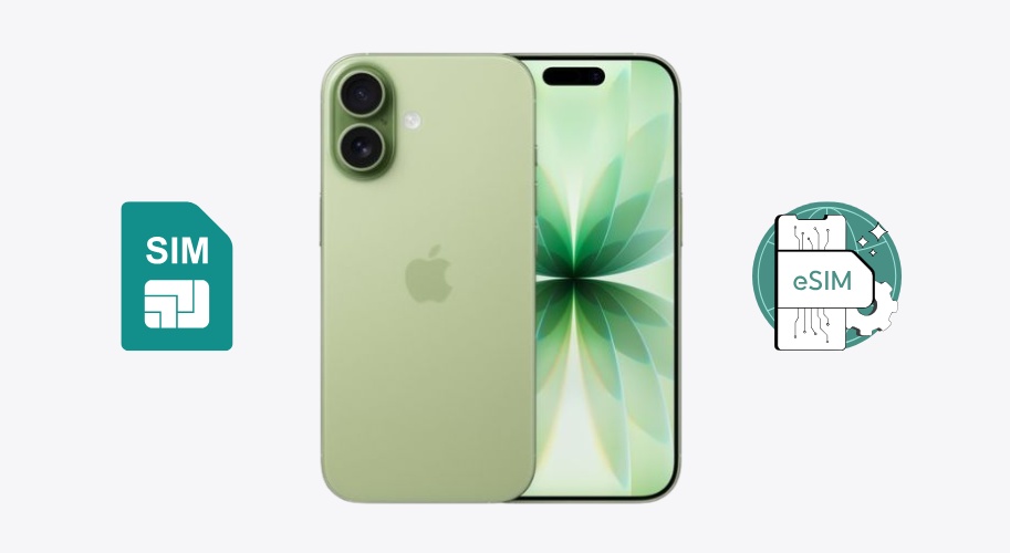 iPhone 17 hỗ trợ tính năng 2 SIM thiết bị hỗ trợ 2 SIM gồm 1 nano SIM vật lý và 1 eSIM