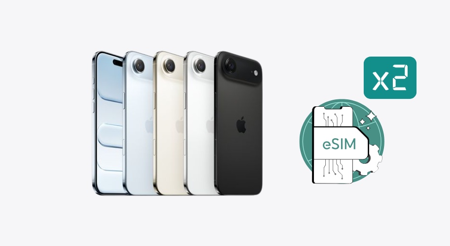 iPhone Air không có khe SIM vật lý mà chỉ sử dụng eSIM kép (2 eSIM cùng hoạt động)