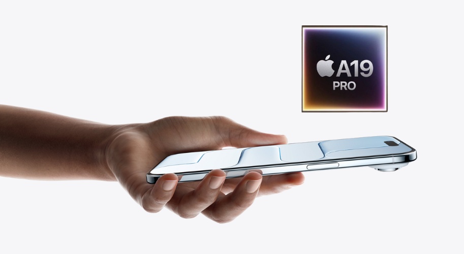 iPhone Air được trang bị chip Apple A19 Pro mạnh mẽ với CPU 6 nhân và GPU 5 nhân, mang lại hiệu năng xử lý vượt trội