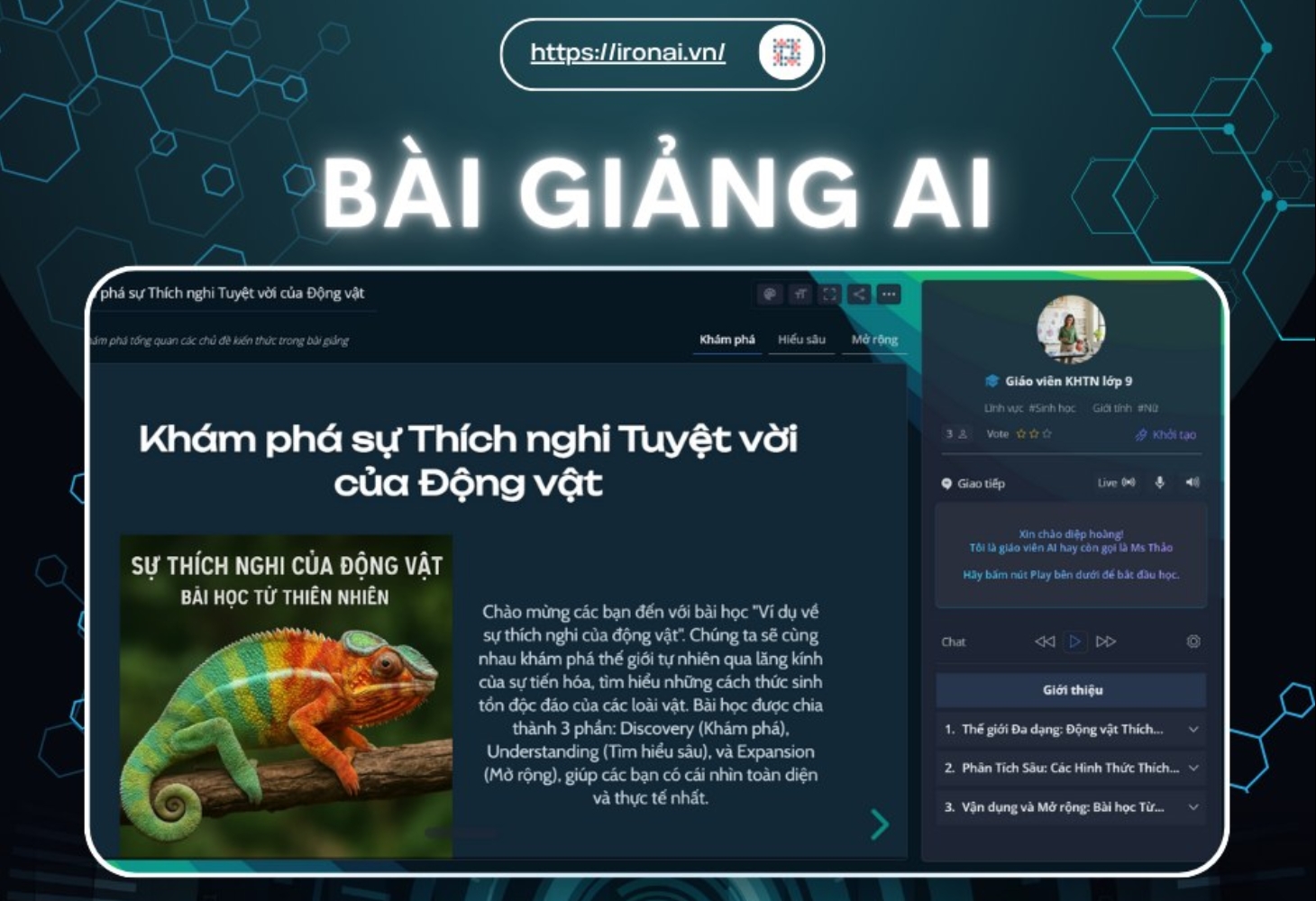 IronAI cung cấp giải pháp tạo bài giảng hấp dẫn, thú vị