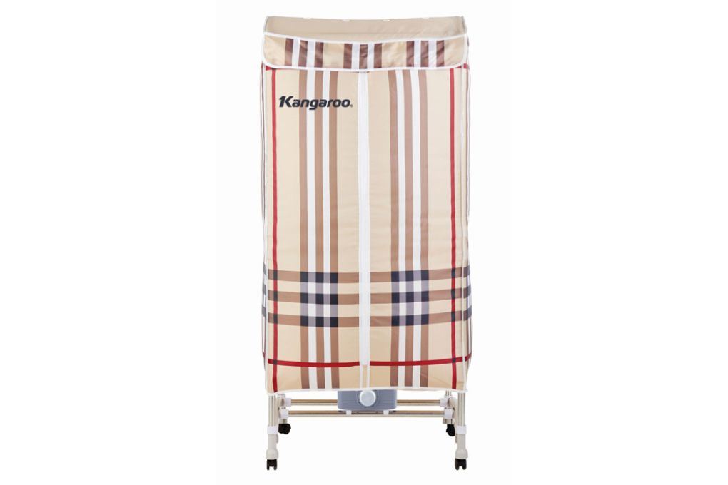 Tủ sấy quần áo Kangaroo KG307N thiết kế 2 tầng khung kim loại cứng cáp tháo rời được