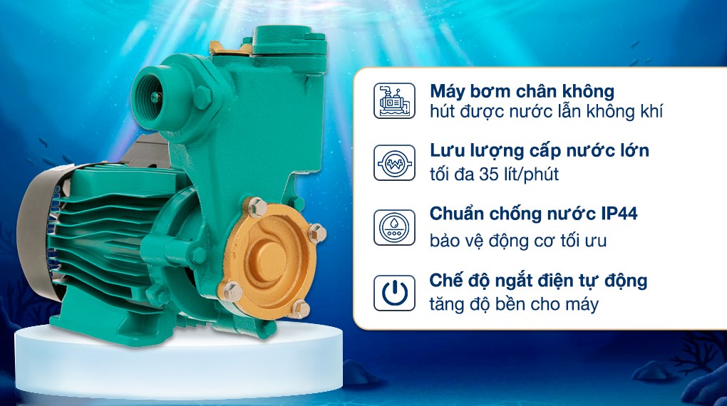 Các dòng bơm điện tử như máy bơm nước chân không Kangaroo KG380B 370W có thiết kế nhỏ gọn, phù hợp với nhiều không gian lắp đặt.