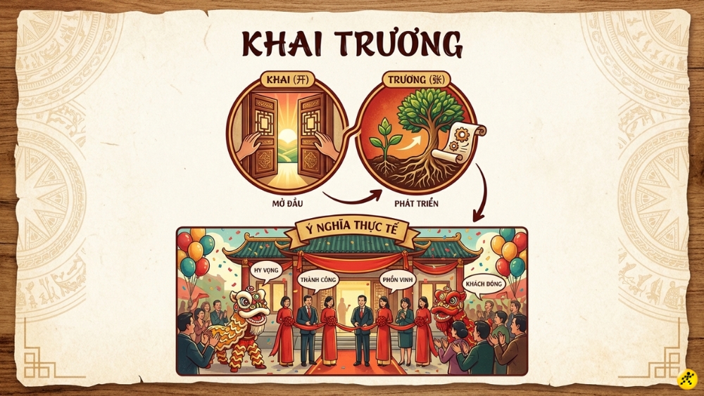 Khai trương là sự khởi đầu với hy vọng về sự hanh thông, phát đạt Khai trương là sự khởi đầu với hy vọng về sự hanh thông, phát đạt