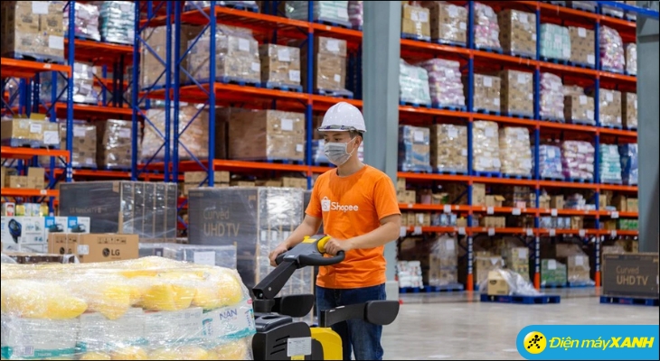 Vào các dịp siêu sale, lượng đơn đổ về kho BN A/B Mega SOC có thể lên tới hàng triệu đơn mỗi ngày