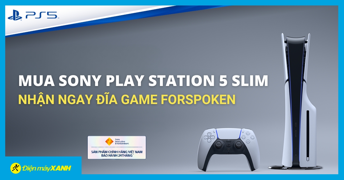 Khuyến Mãi Độc Quyền: Mua Máy Chơi Game Sony Playstation 5 Slim Nhận Ngay Đĩa Game Forspoken