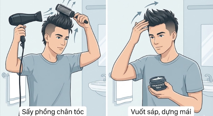Hướng dẫn tạo kiểu tóc Mohawk cho nam