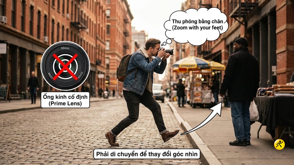 Lens Fix là loại ống kính có một tiêu cự duy nhất và không thể thay đổi Lens Fix là loại ống kính có một tiêu cự duy nhất và không thể thay đổi