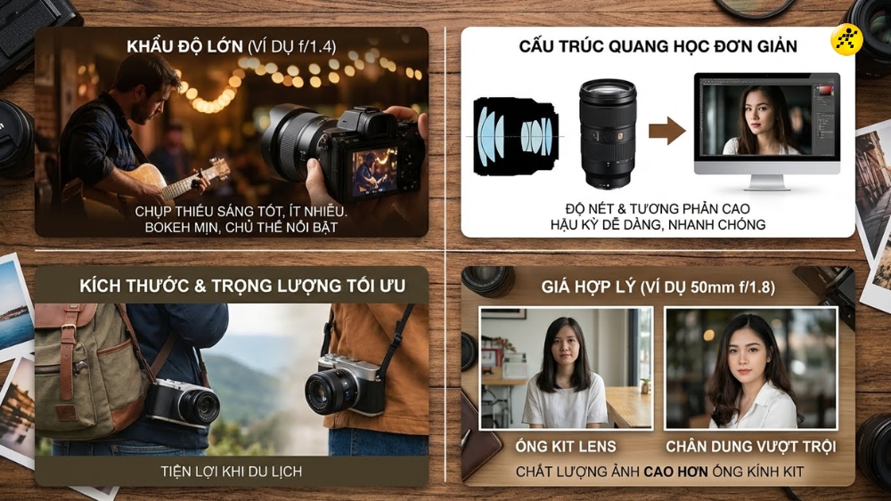 Ưu điểm của lens fix Ưu điểm của lens fix