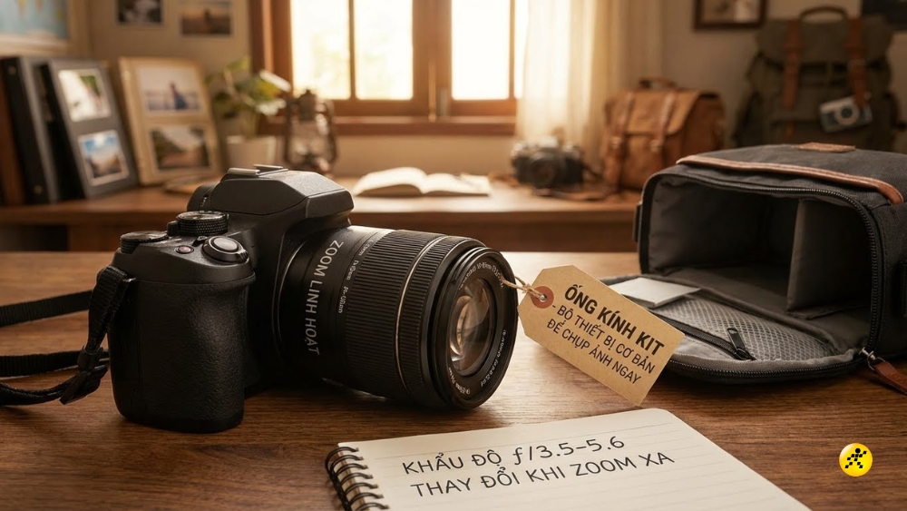 Lens Kit (ống k&iacute;nh Kit) l&agrave; loại ống k&iacute;nh ti&ecirc;u chuẩn thường được b&aacute;n k&egrave;m với th&acirc;n m&aacute;y ảnh